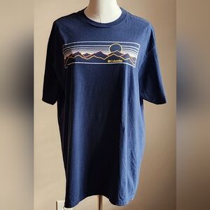 Columbia Men's Blue Mountain Graphic Tee Sz XL